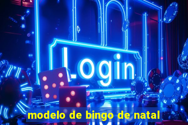 modelo de bingo de natal